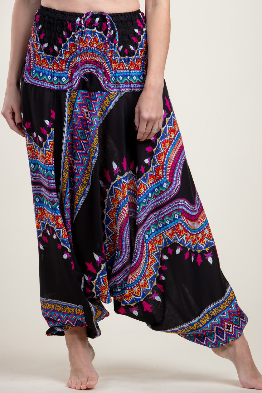 Dashiki Black Artisan Jumpsuit Haaremihousut