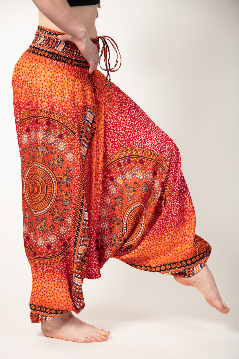 Chakra Orange Artisan Jumpsuit Haaremihousut