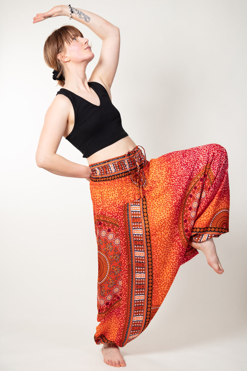 Chakra Orange Artisan Jumpsuit Haaremihousut