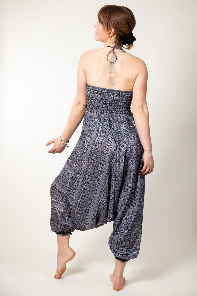 Aztec Gray Artisan Jumpsuit Haaremihousut