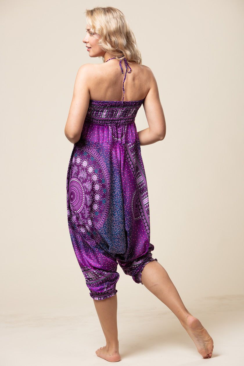 Chakra Purple Artisan Jumpsuit Haaremihousut