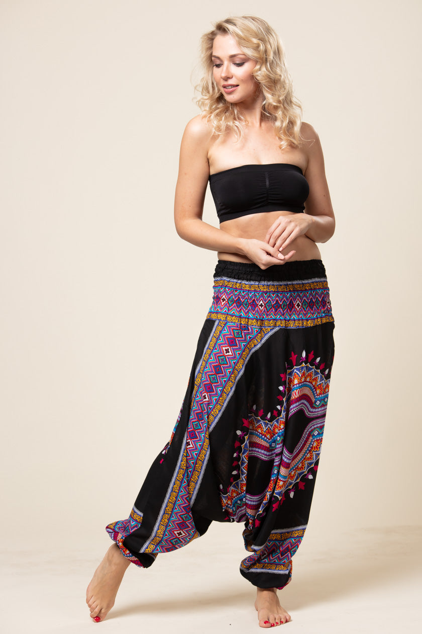 Dashiki Black Artisan Jumpsuit Haaremihousut